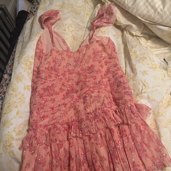 LoveShackFancy Roey Mini Dress Autumn Rose - Picture 8 of 9